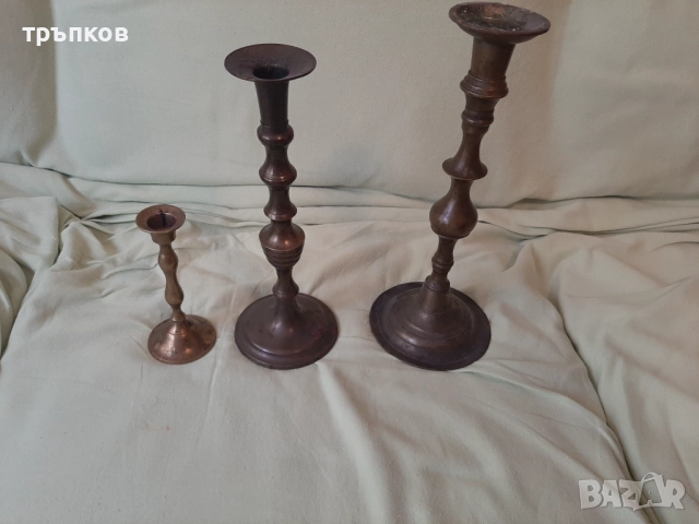  стари месингови свещници 