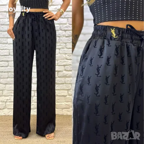 Yves Saint Laurent дамски сатенен панталон 