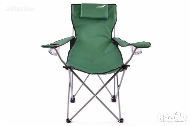 Рибарски стол, сгъваем стол, пикник стол, къмпинг стол - комплект 2 броя, зелени - 130 кг, снимка 2 - Къмпинг мебели - 34159763