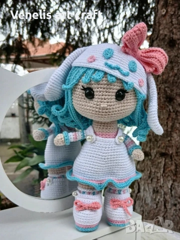 Плетена кукла Cinnamoroll 