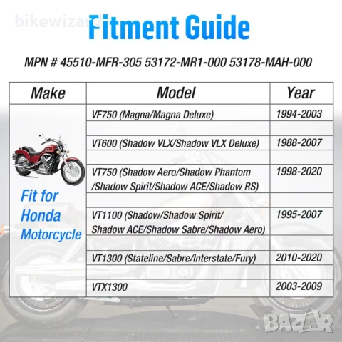 Комплект лостове спирачка и съединител за  Honda VT серия  НОВИ, снимка 4 - Части - 53433778