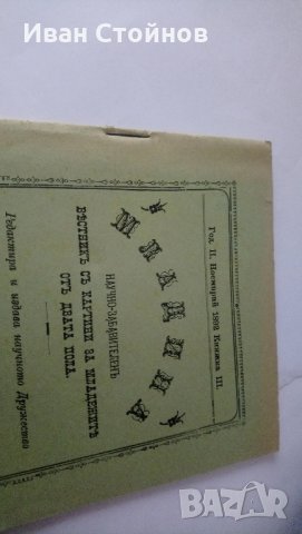  Списание "Младина" 1892г., снимка 7 - Антикварни и старинни предмети - 28892312