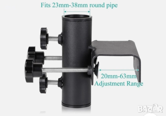 Държач за балконски чадър с лесен монтаж със скоба за градински огради и тераси, снимка 5 - Други стоки за дома - 52876054