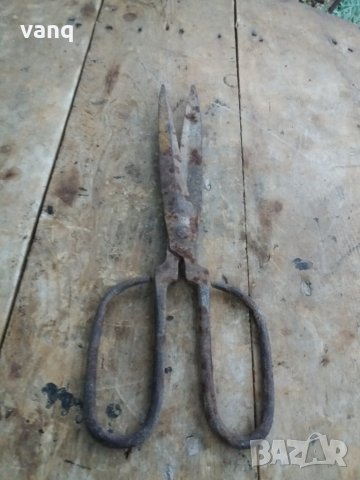 Стара ковава ножица, снимка 3 - Други ценни предмети - 33682007