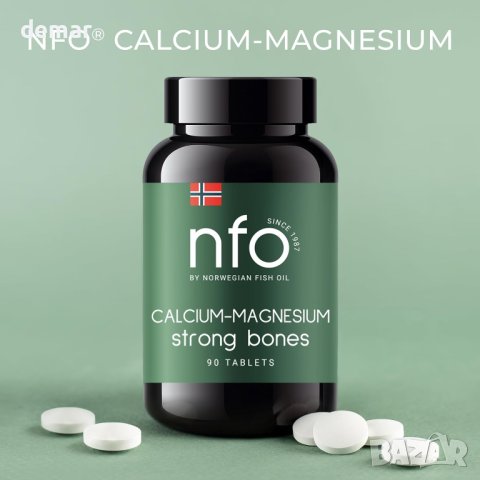 NFO калций-магнезий [90 таблетки], норвежки натурален комплекс, снимка 10 - Хранителни добавки - 43429275