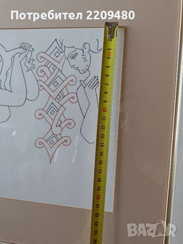 Графика в рамка на Евгений Босяцки, снимка 7 - Картини - 42143674