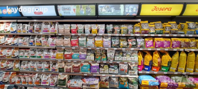 Метални крайстенни и островни стелажи за зоомагазини., снимка 11 - Стелажи и щандове - 43878299