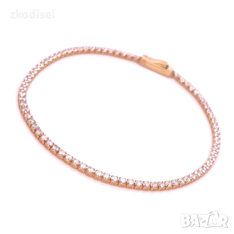 Златна дамска гривна 2,47гр. 16,0см. 14кр. проба:585 модел:34381-3, снимка 2 - Гривни - 51976349