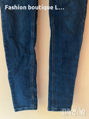 Дамски тъмно сини дънки S размер състав 68% памук 30% полиестер 2% еластант 👖👖👖, снимка 3 - Дънки - 52376356