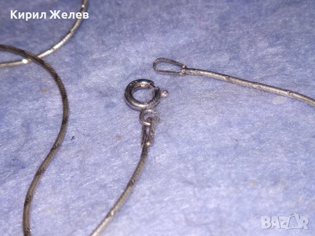 ДЕБЕЛО ПОСРЕБРЕН СРЕБЪРЕН ВИНТИДЖ АРТ МОДЕЛ КРЪСТ с ПОСРЕБРЕНА ВЕРИЖКА и ПЕЧАТИ 925 / 30840, снимка 12 - Колиета, медальони, синджири - 40552645