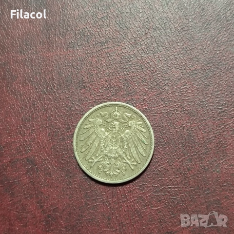 Германия 10 пфенига 1913 г., снимка 2 - Нумизматика и бонистика - 52774668