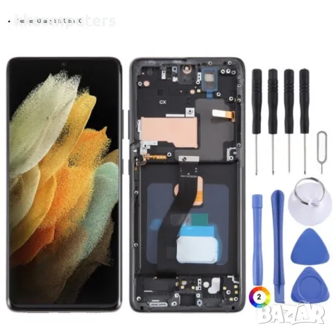 LCD Дисплей и Тъчскрийн с рамка Samsung Galaxy S21 Ultra 5G