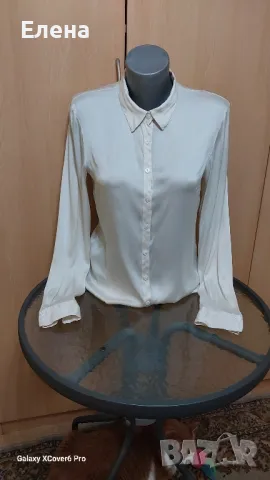 Блуза риза  Н&M .98% коприна. размер S., снимка 2 - Блузи с дълъг ръкав и пуловери - 50011506