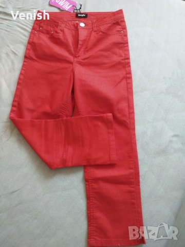 Червен панталон 7/8, снимка 2 - Детски панталони и дънки - 33585060