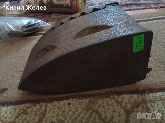 Стара ютия на въглища 51725, снимка 8 - Антикварни и старинни предмети - 52103847