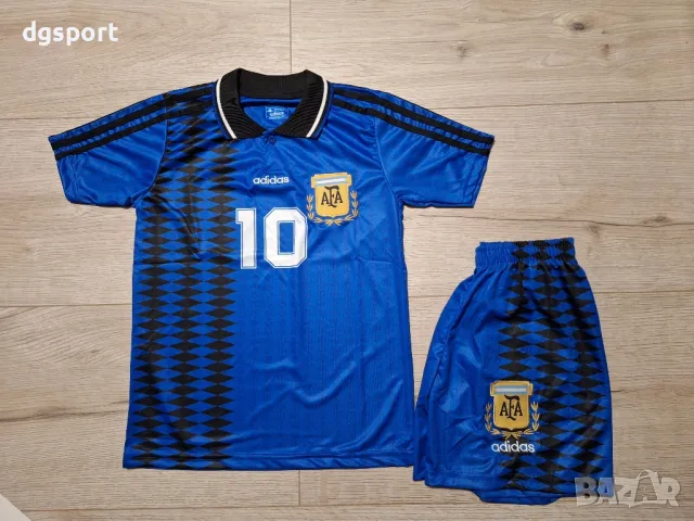 Детски екип на МАРАДОНА Аржентина ретро модел 1994!!!, снимка 2 - Футбол - 49028449
