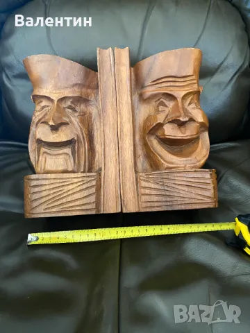 Книгоразделители 2 бр. Масивно дърво, Холандия., снимка 4 - Други - 49438142