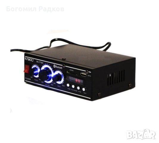 Мощен HiFi усилвател с Мp3, USB, SD, BT и FM радио, снимка 1 - Ресийвъри, усилватели, смесителни пултове - 44079067