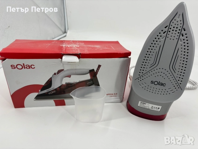 Чисто нова парна ютия SOLAC 2800w, снимка 3 - Ютии - 52459660