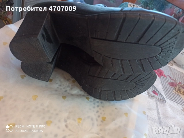 Продавам носени-не-много ботуши-естествена кожа черни с вата номер 39 - 34евро, снимка 2 - Дамски ботуши - 53076230