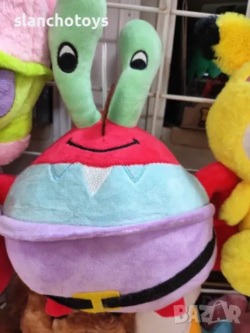 Патрик,Господин Рак, Сепията, Планктона... от филма за Спондж Боб,около 27см, Има и 60 см-45лв., снимка 2 - Плюшени играчки - 39069463