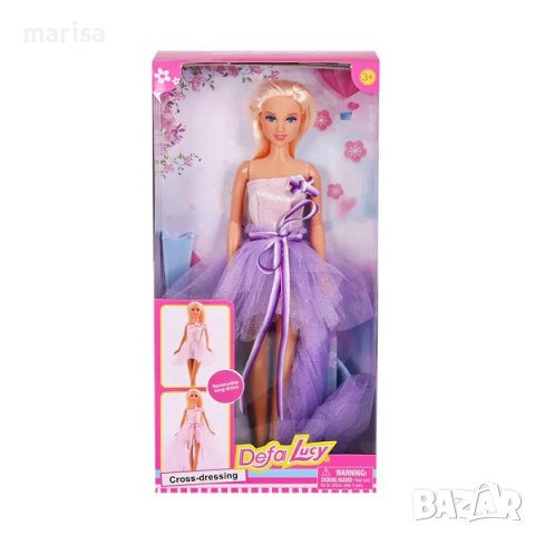 Кукла Defa Lucy, тип Барби, с рокля и шлейф на поставка, варианти Код: 55902, снимка 2 - Кукли - 44016932
