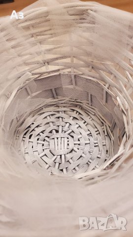 Бяла кошница, снимка 3 - Декорация - 37562817