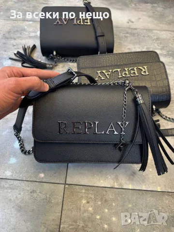 Replay Дамска Черна Чанта Риплей Код E30, снимка 3 - Чанти - 50214683