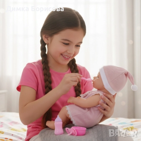 Реалистично бебе с аксесоари Pure Baby - 39см, снимка 6 - Кукли - 52292135