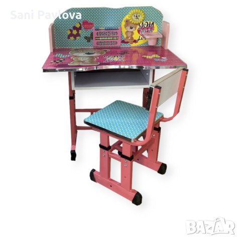 Детски чин и стол с картинки, снимка 3 - Други - 44080480