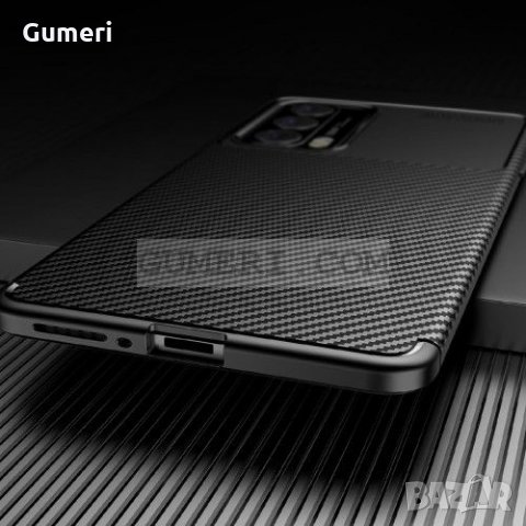 Motorola Edge 20 Противоударен Силиконов гръб - Карбон, снимка 3 - Калъфи, кейсове - 35080498