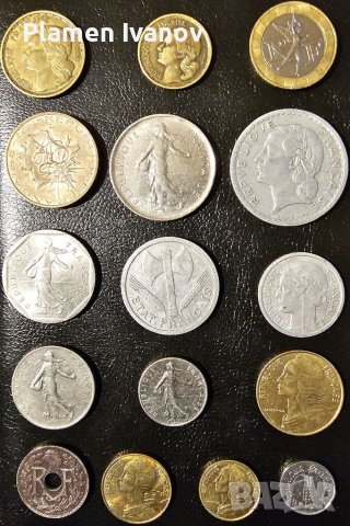 Голям лот стари монети Франция в добро състояние, снимка 2 - Нумизматика и бонистика - 40074019