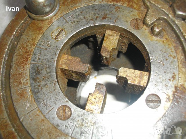 Плашка Водопроводна За Направа На Резби На Тръби-Професионал-Немска 1/4-1Цол/Холандска 1/4-1 1/2 Цол, снимка 7 - Други инструменти - 40193314