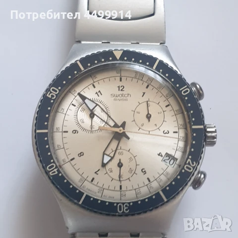 Мъжки часовник Swatch Irony Chronograph, снимка 3 - Антикварни и старинни предмети - 51318437