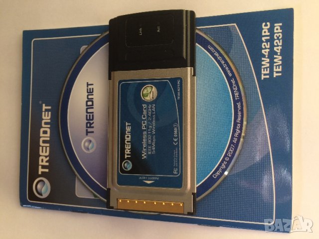 Trendnet LAN wireless pc card, снимка 5 - Лаптоп аксесоари - 27742929