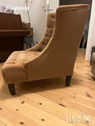 Фотьойл Лукс Честърфилд, снимка 2 - Дивани и мека мебел - 50374687