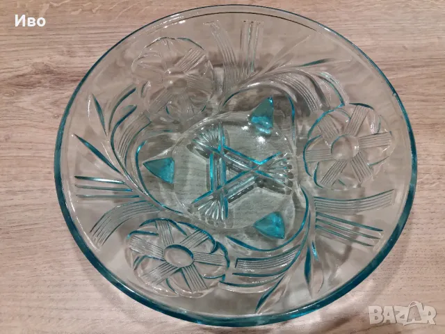 Ретро стъклена фруктиера, снимка 2 - Аксесоари за кухня - 49034243