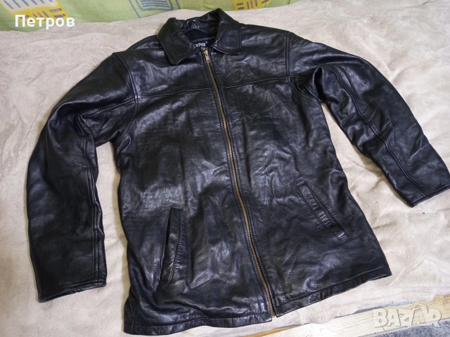 Кожено яке.(L), снимка 5 - Якета - 53514392