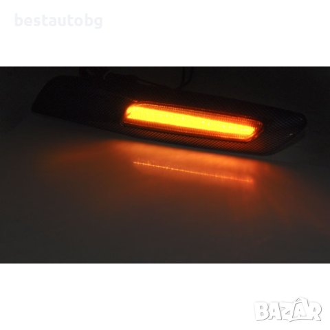 Диодни мигачи F10 за BMW E60/E61/E90/E91/E92/E93/E81/E82/E87 карбон, снимка 4 - Аксесоари и консумативи - 43622500