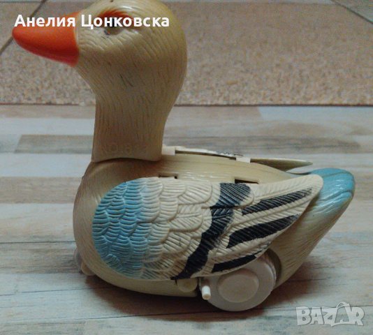 Стара играчка пате на колелца, снимка 1