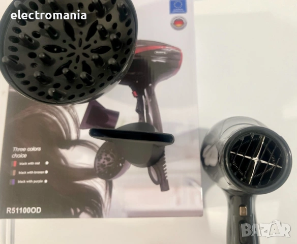 сешоар с дифузер Rosberg R51100OD 2200W, снимка 6 - Сешоари - 53509692