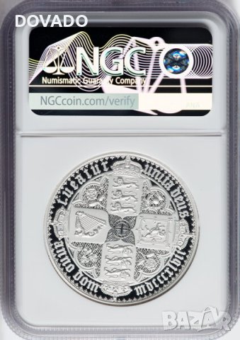 2022 Gothic Crown - Alderney - 2oz £5 - NGC PF70 - Сребърна Монета - от Great Engravers, снимка 2 - Нумизматика и бонистика - 43724003