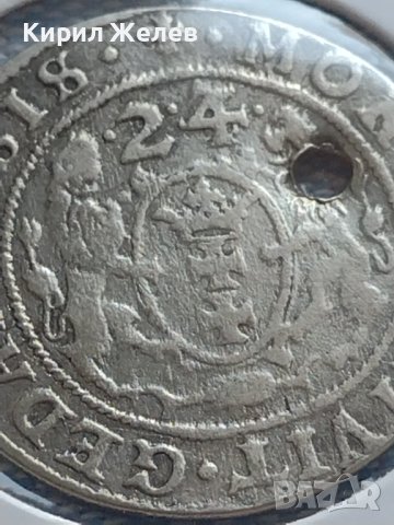 Сребърна монета Орт 1624г. Сигизмунд трети Данциг ПОЛША 24951, снимка 10 - Нумизматика и бонистика - 43015103