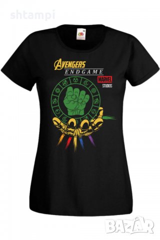 Дамска тениска Avengers HULK,Игра,Гейм,Геймър,Подарък,Изненада,Повод,Празник,Събитие,Развлечение.