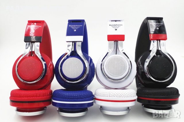 Мултифункционални слушалки Wireless/Bluetоoth/LED/MP3/Radio STN-18 / 4055, снимка 7 - Bluetooth слушалки - 35408282