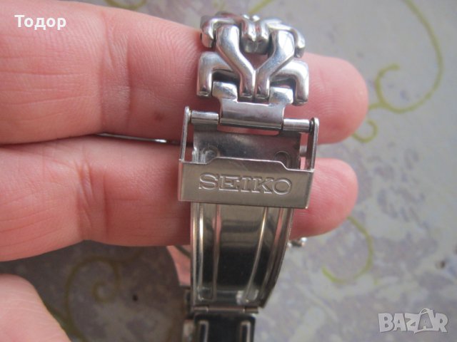 Оригинален мъжки часовник Сейко Хронограф, снимка 5 - Мъжки - 33100145