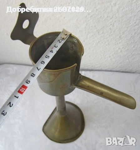 Свещник и Стара ножица за свещи, месинг, бронз антика, метал и свещник, снимка 11 - Антикварни и старинни предмети - 30094908