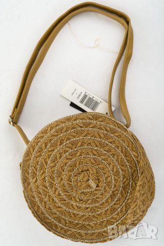 Светлокафява дамска кръгла лятна чанта марка ART of POLO, снимка 3 - Чанти - 32864314