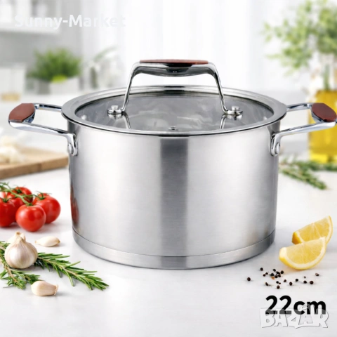 Тенджера Oliver Voltz OV51210P18/OV51210P20/OV51210P22, Berlin Premium Collection, Неръждаема стоман, снимка 4 - Прибори за хранене, готвене и сервиране - 53515701