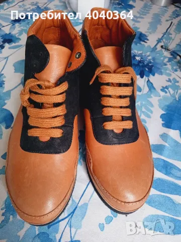Чисто нови N37 естествена кожа боти, снимка 2 - Дамски боти - 47550563
